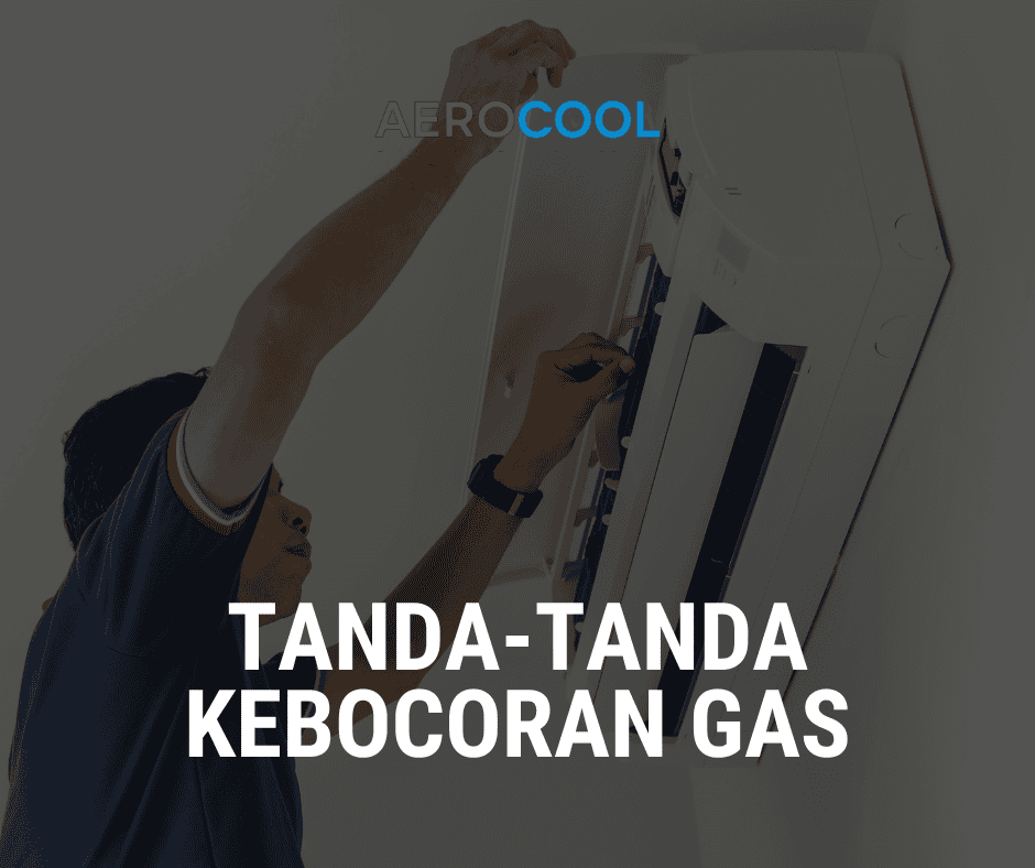 Teknisi sedang melakukan ujian kebocoran gas (leak test) pada paip aircond menggunakan larutan sabun. Buih keluar dari sambungan paip menandakan kebocoran halus yang perlu dibaiki sebelum tambah gas. Tanda-tanda kebocoran gas. Tips dari Aerocool 